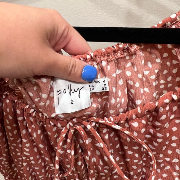 Rust Princess Polly Dress - Picture 3 of 3